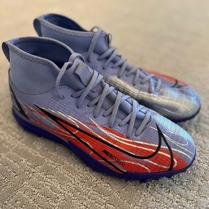 Nike Mercurial Superfly 8 Academy Turf Soccer Shoes, Girls Size 4